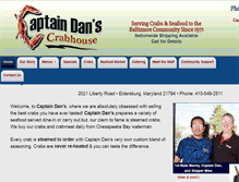 Tablet Screenshot of captaindanscrabhouse.com